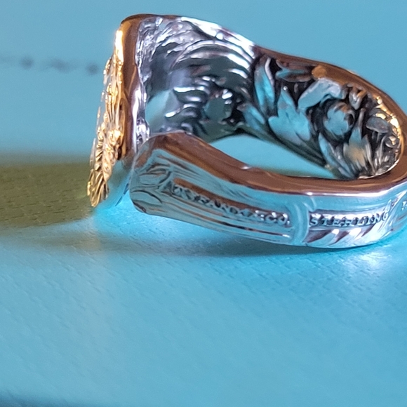 1880 Tiffany & Company Chrysanthemum Spoon Ring in Sterling Silver #33 - Picture 5 of 17